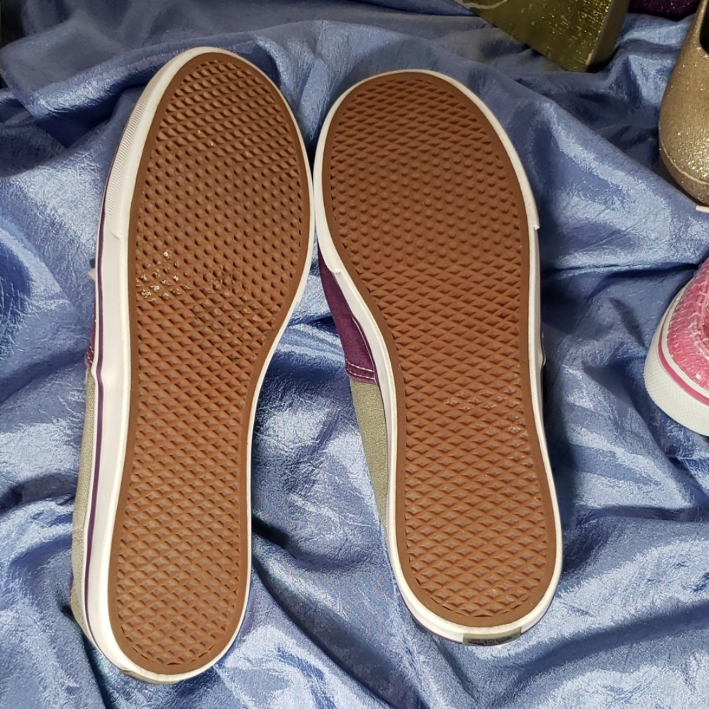 8.5 purple & gray Vans - Picture 6 of 6